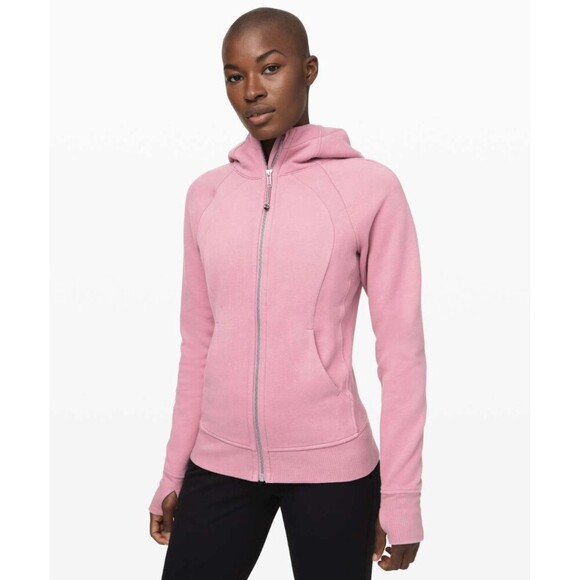 Lululemon Tops - Lululemon Scuba Hoodie *Light Cotton Fleece Pink Taupe Size 8